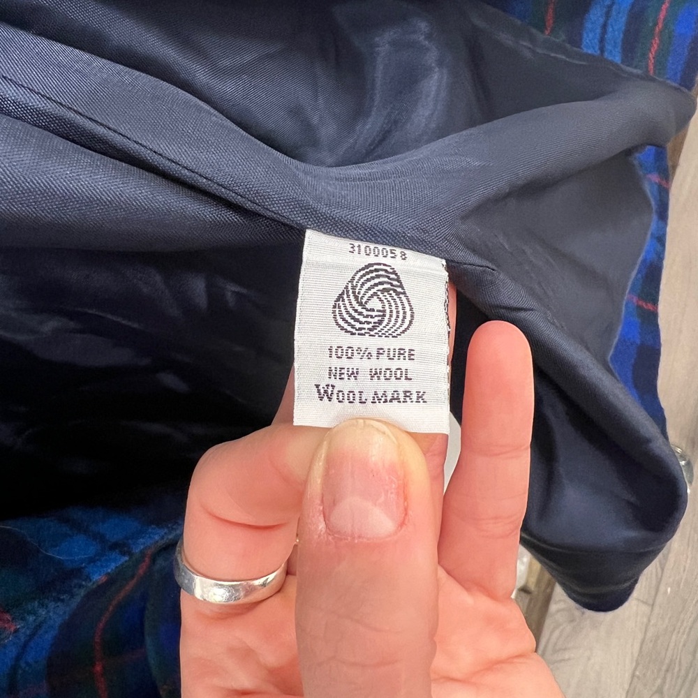 Pendleton Blue Plaid 100% Wool Jacket/Blazer - image 4